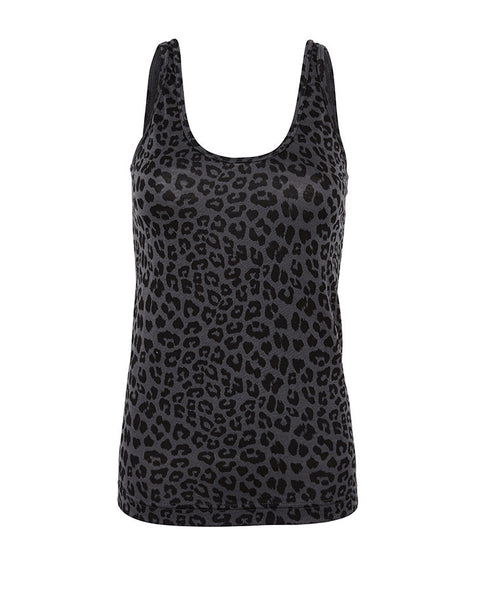 Maya Scoop Tank - Charcoal Grey
