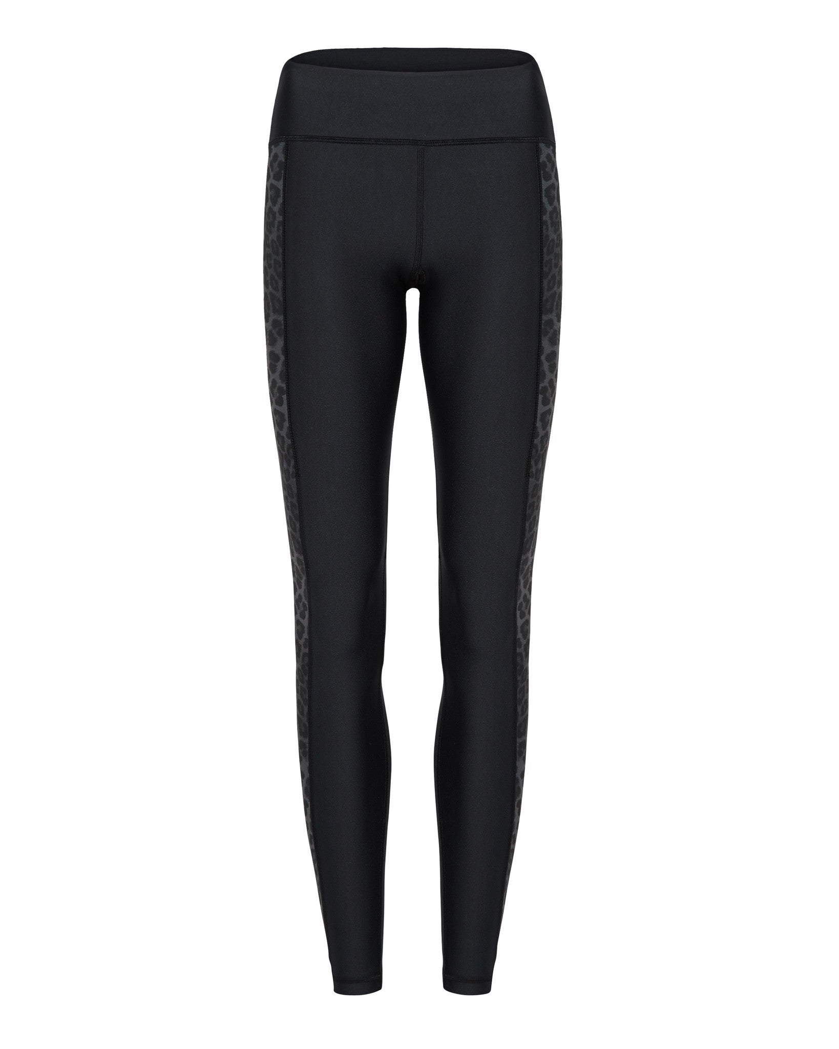 Lauren - Black Leopard - Full Length Performance Compression Tights